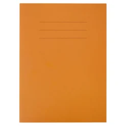 Sale A4 Choice Exercise Book 8mm Ruled Margin Orange 64pg pk A4+|Lined Exercise Books