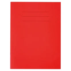 Best A4+ Choice Exercise Book 8mm Ruled Margin 80pg Red pk A4+|Lined Exercise Books