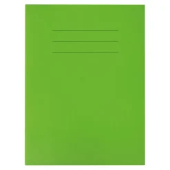 Online A4+ Choice Exercise Book 8mm Ruled Margin 80pg Green pk A4+|Lined Exercise Books
