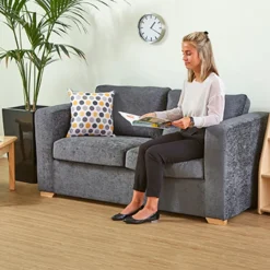 Clearance Adult Sized Sofa Grey H760 x W660 x L1370mm Shop The Full Range|Sofas & Soft Furnishings