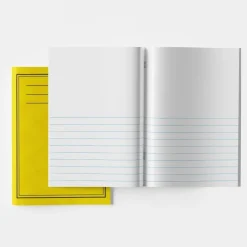 Sale A4 Exercise Book 1/2 15mm Ruled 1/2 Plain 40pg Yellow 50pk Exercise Books|Lined Exercise Books