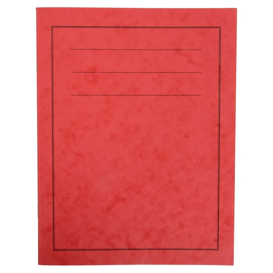 A4 Exercise Book 8mm Ruled/Plain Red 80pg 50pk A4|Plain