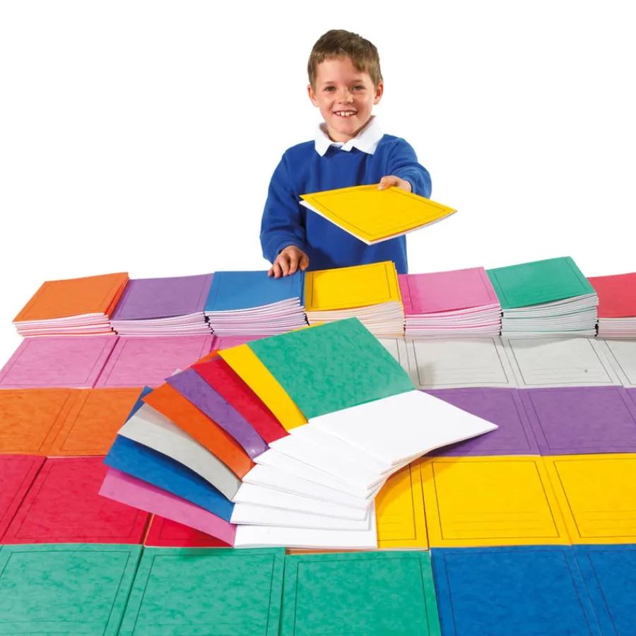 A4 Exercise Book 8mm Ruled/Plain Red 80pg 50pk A4|Plain