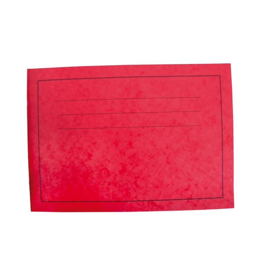 Discount A4 Exercise Book Plain Landscape Red 24pg 50pk Plain|A4