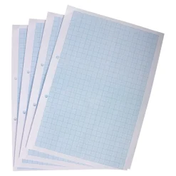 A4 Graph Paper 2, 10 & 20mm Squares Punched 2 Holes 2500pk Exercise Books|Paper & Card