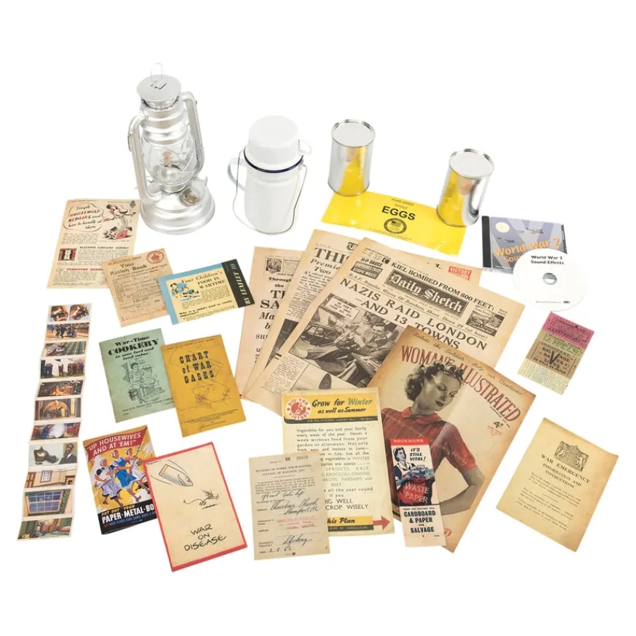 Online Air Raid Shelter Artefact Collection KS2 Second World War|Festivals & Celebrations