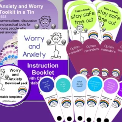 Sale Anxiety and Worry Kit 8-16 Years Circle Time|Psed