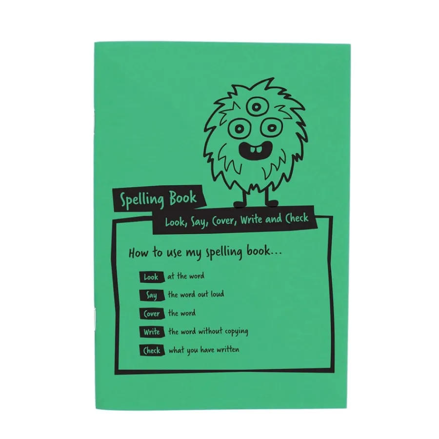 A5 Spelling Book Green 32pg 30pk Reading Books