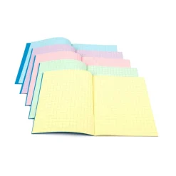 Discount Assorted A5 Tinted Exercise Books 10mm Squares 48pgs 10pk Dyslexia|Exercise Books