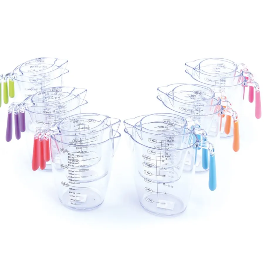 Outlet Assorted Coloured Measuring Jugs Cooking & Nutrition|Science Essentials