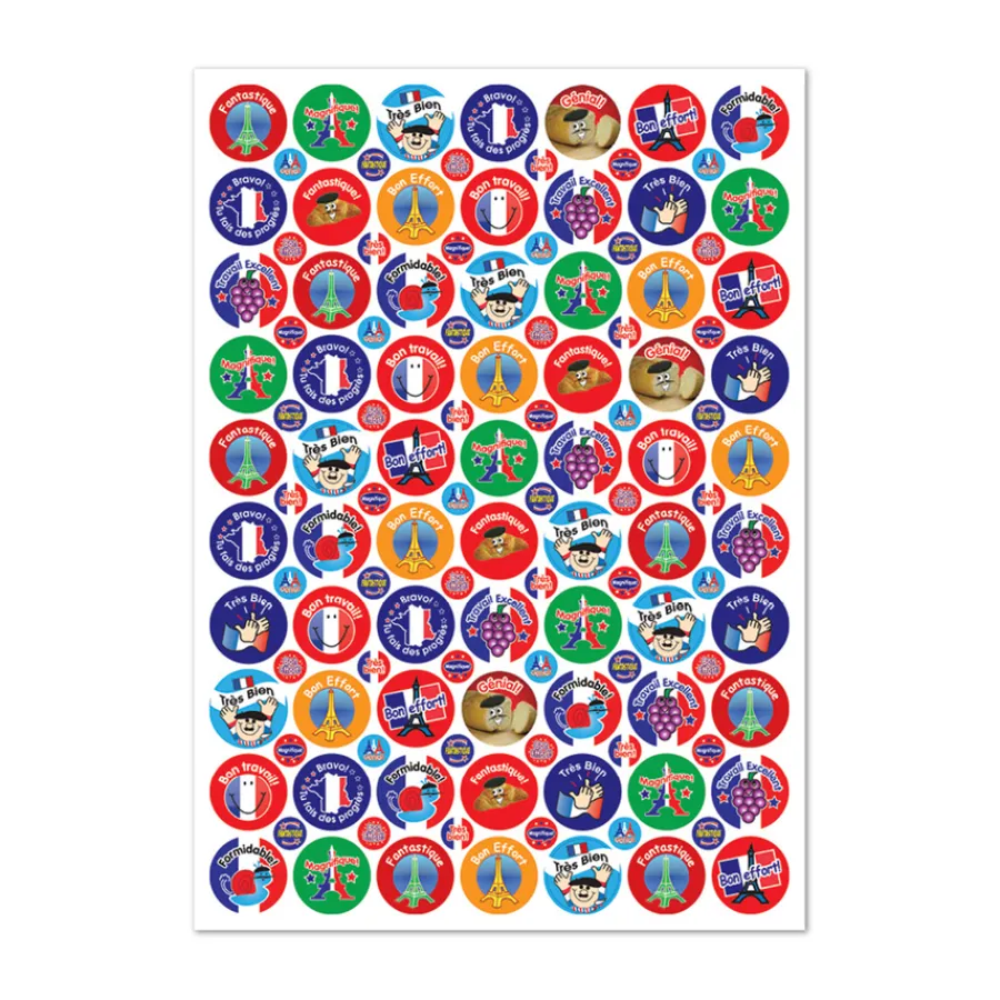 Clearance Assorted French Reward Stickers 3720pk French|Pshe Rewards