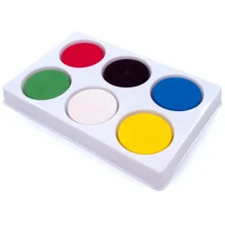 Outlet Assorted Tempera 6 Paint Blocks and Palette Outdoor Art|Painting
