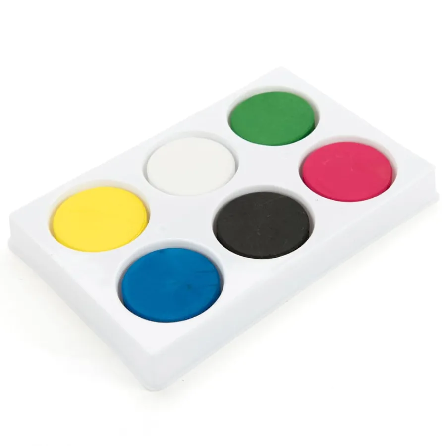 Outlet Assorted Tempera 6 Paint Blocks and Palette Outdoor Art|Painting