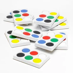 Outlet Assorted Tempera 6 Paint Blocks and Palette Outdoor Art|Painting