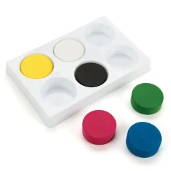 Outlet Assorted Tempera 6 Paint Blocks and Palette Outdoor Art|Painting