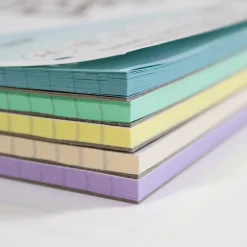 Outlet A4 Tinted Refill Pads 8mm Ruled Margin Assorted 100pg 5pk Exercise Books|Tinted Exercise Books