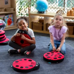 Clearance Back To Nature Ladybird Counting Cushions Pack of 12 Early Years & Nursery|Exploring Numbers