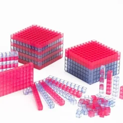 Outlet Base Ten Transparent Interlocking Class Set 355pcs Base Ten Sets|Number & Place Value