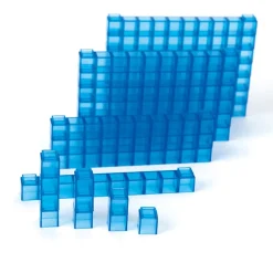 Outlet Base Ten Transparent Interlocking Class Set 355pcs Base Ten Sets|Number & Place Value
