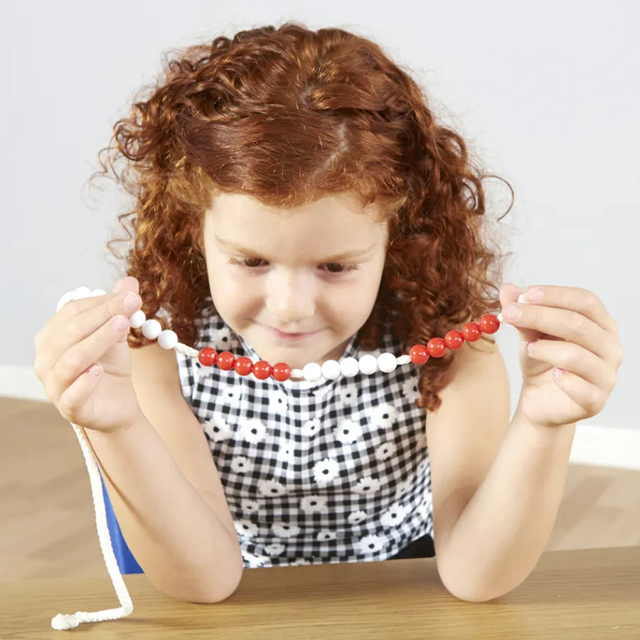Outlet 20 Bead String Line L52cm Number|Maths Counters