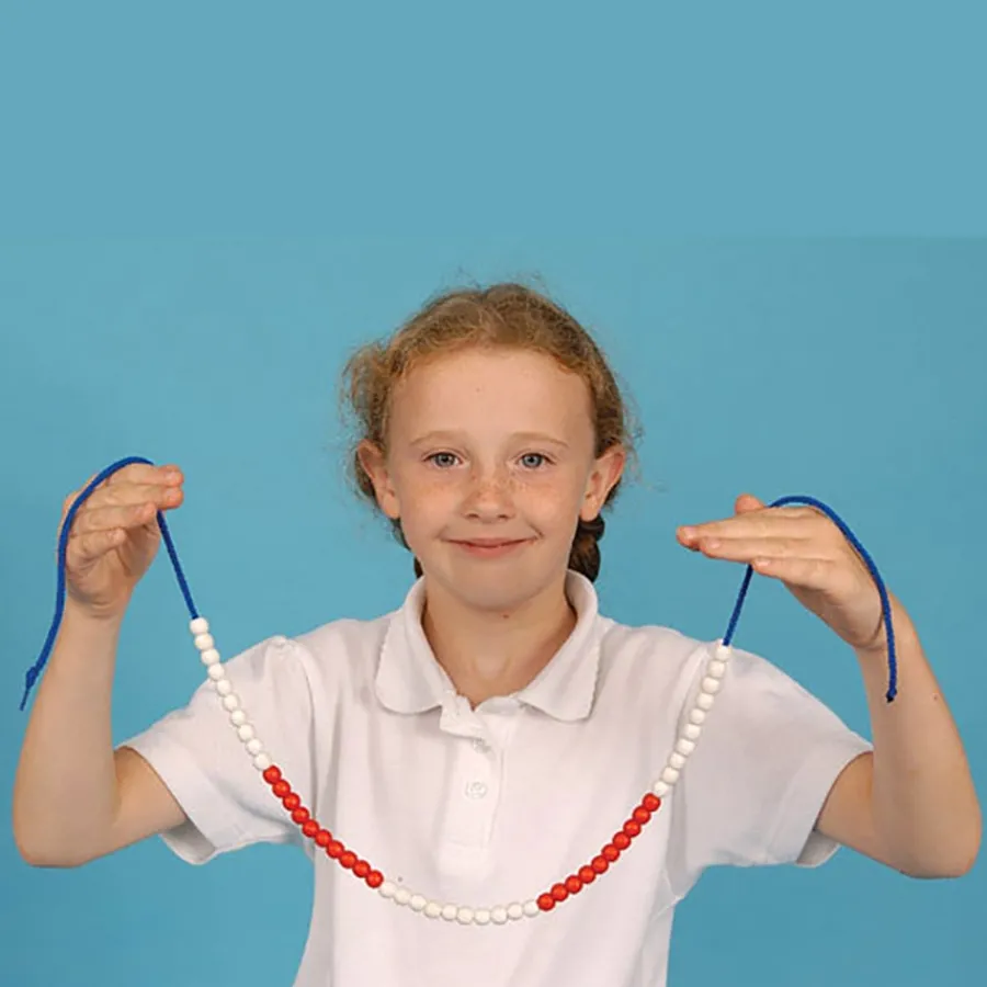 Sale 50 Bead String Line L65cm Number|Maths Counters
