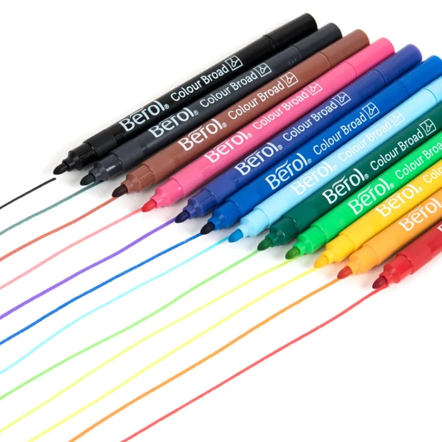 Online Berol® Colour Broad Pens Assorted Steam|Drawing