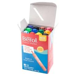 Outlet Berol® Colour Marker Pens Bullet Broad Tip Assorted Colours Steam|Drawing