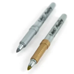 Outlet Bic Gold and Silver Metallic Pens 2pk Steam|Festivals & Celebrations
