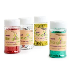 Outlet Bio-glitter Shaker Pots Assorted 40g 4pk Festivals & Celebrations|Collage & Craft