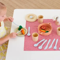 Hot Bio Plastic Role Play Dinner Set 22pcs Kitchens & Accessories|Shopping & Food