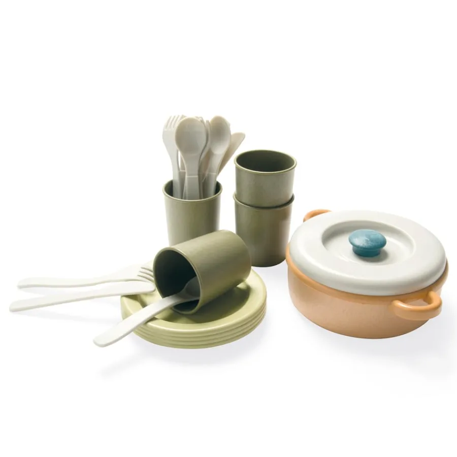 Hot Bio Plastic Role Play Dinner Set 22pcs Kitchens & Accessories|Shopping & Food