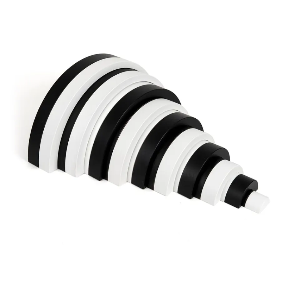 Discount Black & White Wooden Nesting Arches 10pk Shop The Full Range|First Construction