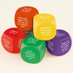 New Bloom's Taxonomy Reading Comprehension Dice KS2 6pk Oracy|Comprehension