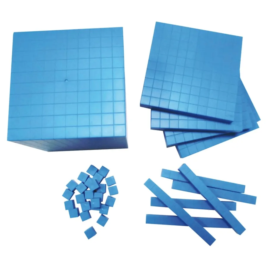 Online Blue Base Ten Class Set 823pcs Base Ten Sets|Number & Place Value