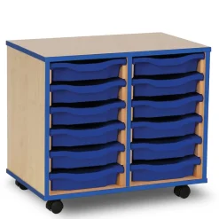 Blue Edge Tray Storage Units Boxes & Containers|Trays & Tray Storage