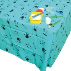 Blue Plastic Table Cover 1.5x1.5m Outdoor Art|Painting