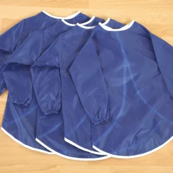 New Blue Splashproof Children's Nylon Smock Aprons Aprons|Aprons & Table Covers