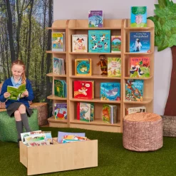 Discount Bookcase Bundle Deal Maple 3 units Library & Book Storage|Book Storage