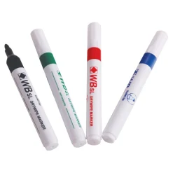 Hot Budget Drywipe Pens Medium Tip Assorted 4pk Whiteboards|Tts Brand