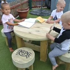 Best Bug Table and Five Stools Benches & Picnic Benches|Outdoor Furniture