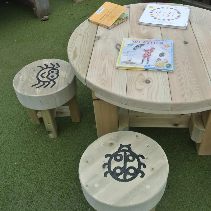 Best Bug Table and Five Stools Benches & Picnic Benches|Outdoor Furniture