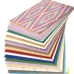 Hot Bumper Metallic Assorted Textured Card 30pk Steam|Paper & Card