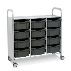 Clearance Callero Tray Trolley 12 Deep Trays Trays & Tray Storage|Storage & Trolleys