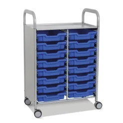 Best Callero Tray Trolley 16 Shallow Trays Trays & Tray Storage|Storage & Trolleys
