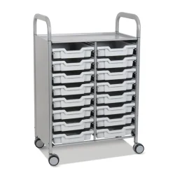 Best Callero Tray Trolley 16 Shallow Trays Trays & Tray Storage|Storage & Trolleys