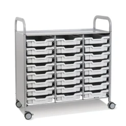 Clearance Callero Tray Trolley 24 Shallow Trays Trays & Tray Storage|Storage & Trolleys