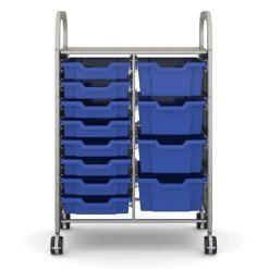 Clearance Callero Trolley 8 Shallow 4 Deep Trays Trays & Tray Storage|Storage & Trolleys