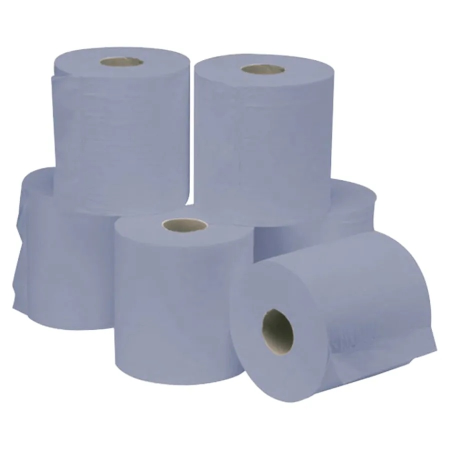 Centrefeed Single ply Blue Hand Towels 6pk Nursery Essentials|Washroom