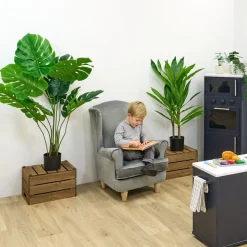 Outlet Children's Velvet Wingback Chair Bean Bags|Bean Bags And Cusions