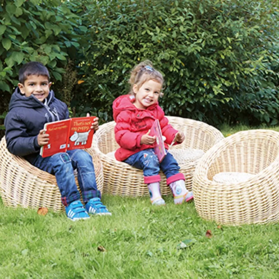 Children's Wicker Sofa and Chairs Set Breakout Area|Sofas & Soft Furnishings